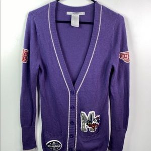 DISNEY PARKS MICKEY LADIES Small VARSITY SWEATER